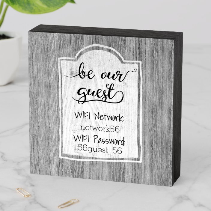 Wifi Be Our Guest Handwritten Network Password Wooden Box Sign Zazzle Com Wifi Be Our Guest Handwritten Network Password Wooden Box Sign Zazzle Com