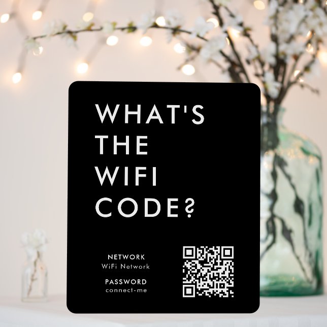 WiFi Code Foam Board | QR Connect Wi-Fi Network (In Situ (Wedding))