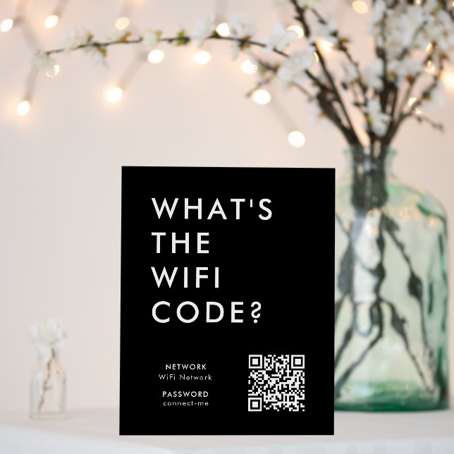 WiFi Code Foam Board | QR Connect Wi-Fi Network (In Situ (Wedding))