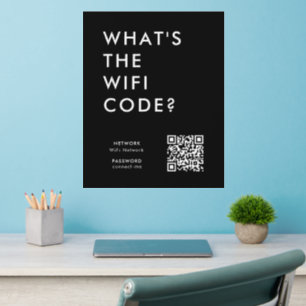 WiFi Code Wall Decal   QR Connect Wi-Fi Network
