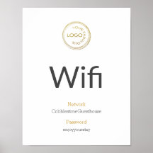 Wifi Details Add Your Logo Business