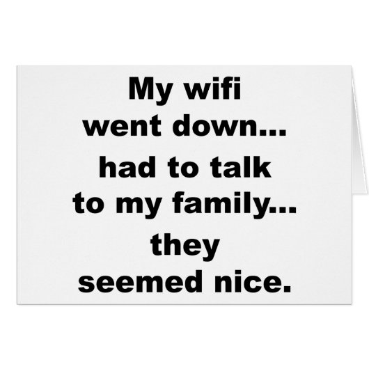 WIFI DOWN! CARDS (Front Horizontal)