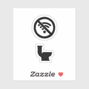 Wifi free zone sticker