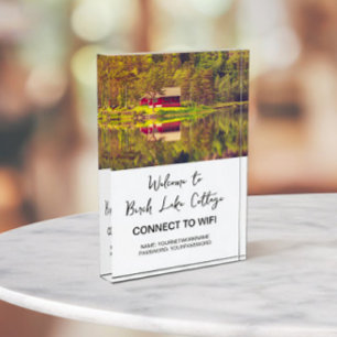 WiFi Info for Vacation Rental, Home, Business Photo Block
