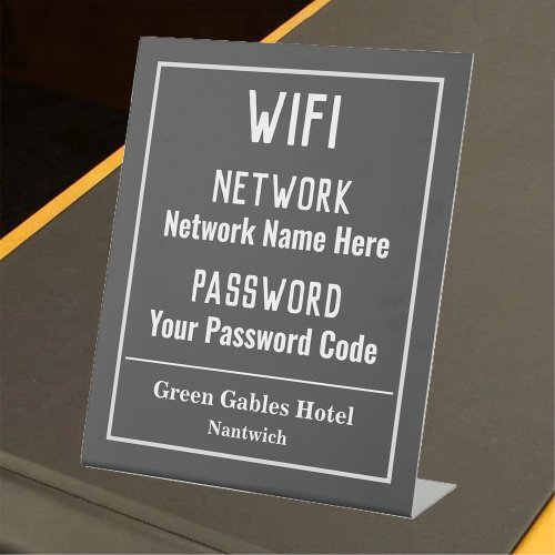 WiFi Instructions Pedestal Sign