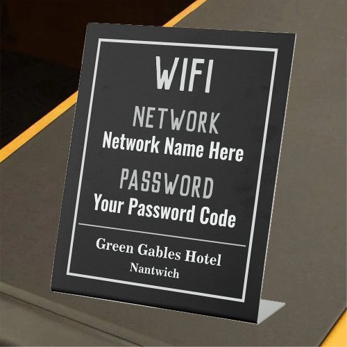 WiFi Instructions Pedestal Sign