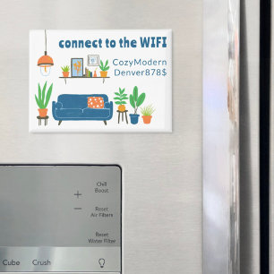 WIFI Login Password Cute Living Room Sofa  Magnet