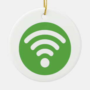 WiFi Logo Ceramic Ornament