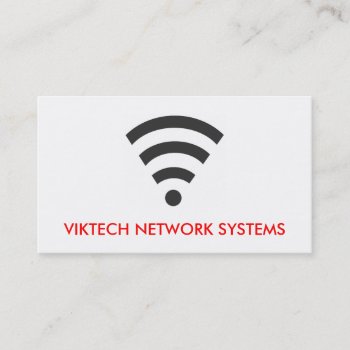Wifi Network Computer Business Cards by Jonathan2602 at Zazzle