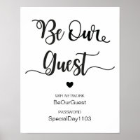 Wifi Password Signs Zazzle