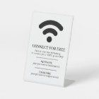 Wifi network passcode guest info custom mono