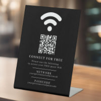 Wifi network passcode guest info custom QR code