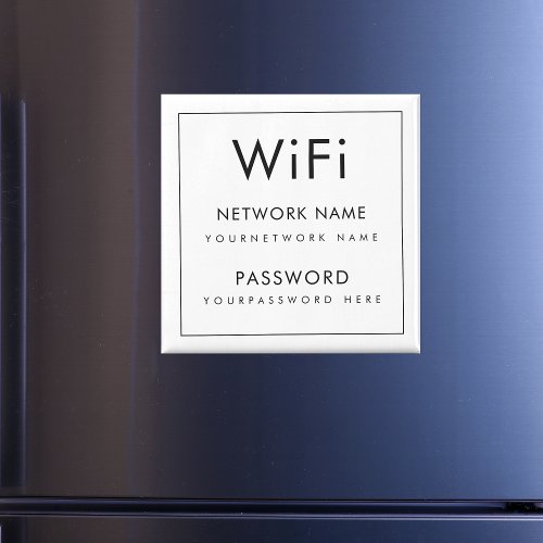 WiFi Network Password Airbnb Guest Room Fridge Magnet