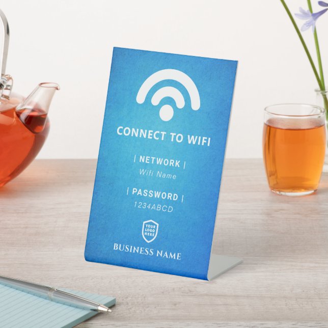 Wifi Network Password  Pedestal Sign (In SItu)