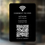 Wifi Network | QR Code Internet Password Black Window Cling