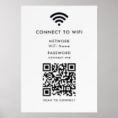 Wifi Network | QR Code Internet Scan to Connect Holder | Zazzle