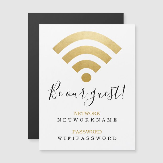 Wifi Password and Network Personalized (Front/Back)