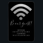 Wifi Password and Network Personalized Magnet<br><div class="desc">Wifi Password and Network Personalized information magnet - ideal for home or business .. this fridge magnet is practical and informative - add your own network and wi-fi details - magnets from Ricaso (available in two sizes)</div>