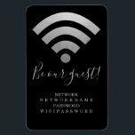 Wifi Password and Network Personalized Magnet<br><div class="desc">Wifi Password and Network Personalized information magnet - ideal for home or business .. this fridge magnet is practical and informative - add your own network and wi-fi details - magnets from Ricaso (available in two sizes)</div>