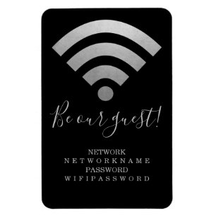 Wifi Password and Network Personalized Magnet