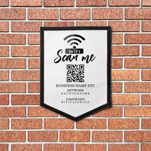 Wifi Password and Network Personalized  Pennant (Insitu 1)