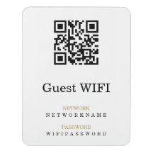 Wifi Password and Network Personalized QR Code
