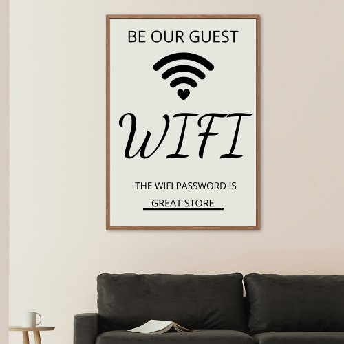 Wifi Password Business Poster