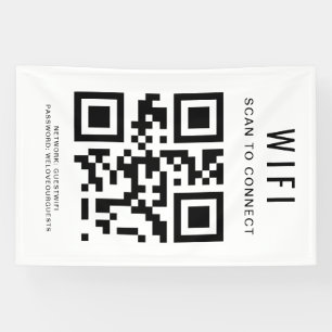 Wifi Password   QR Code Scan to Connect Banner