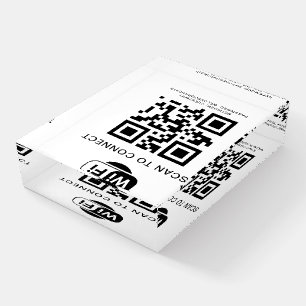 Wifi Password QR Code Scan to Connect Paperweight