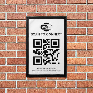 Wifi Password QR Code Scan to Connect Pennant