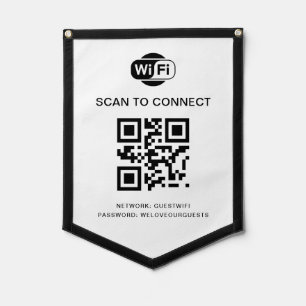 Wifi Password QR Code Scan to Connect Pennant
