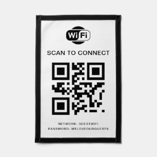 Wifi Password QR Code Scan to Connect Pennant