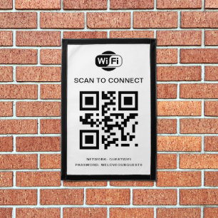 Wifi Password QR Code Scan to Connect Pennant