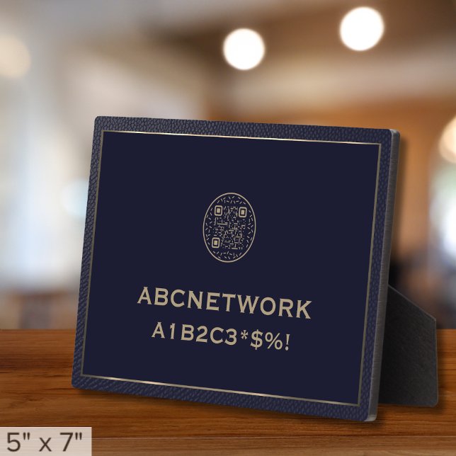 Wifi Password Sign QR Code Plaque (Creator Uploaded)