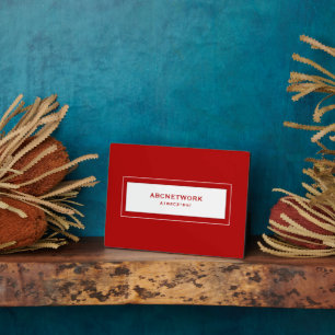 Wifi Password Sign Red Plaque