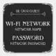 Wifi Password Square Sticker | Zazzle