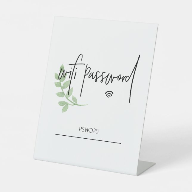 Wifi Password Table Top Sign (Front)