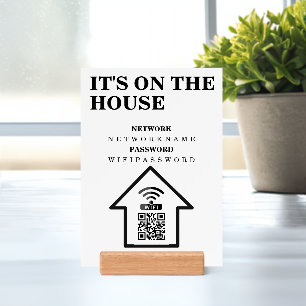 WIFI QR Code Password and Network Personalized  Holder