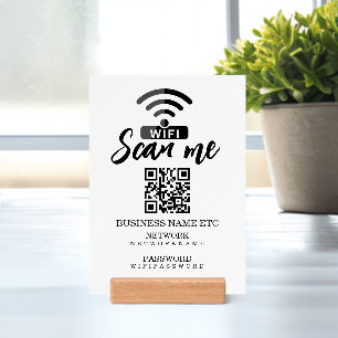 Wifi QR Code Password and Network Personalized Holder
