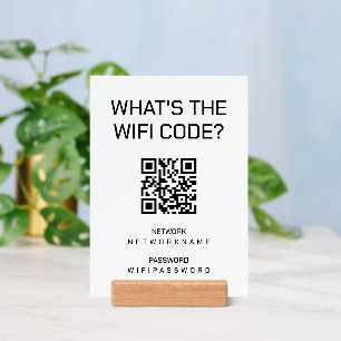 Wifi QR Code Password and Network Personalized  Holder