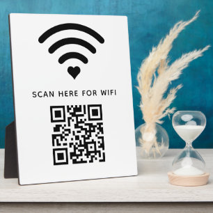 Wifi QR Code Scan to Connect Self Adhesive Plaque