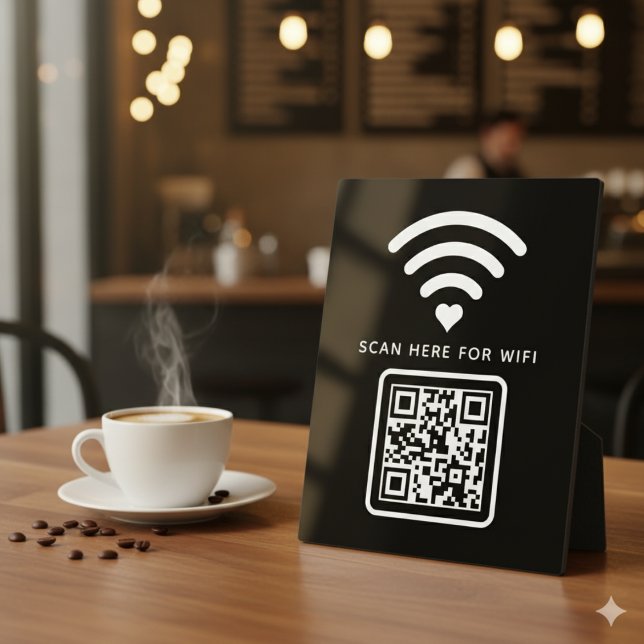 Wifi QR Code Scan to Connect Self Adhesive Plaque (Creator Uploaded)