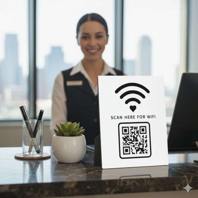 Wifi QR Code Scan to Connect Self Adhesive Plaque (Creator Uploaded)