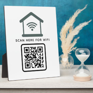 Wifi QR Code Scan to Connect Self Adhesive Plaque