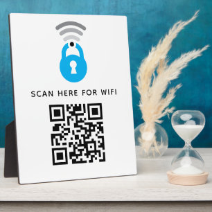 Wifi QR Code Scan to Connect Self Adhesive  Plaque