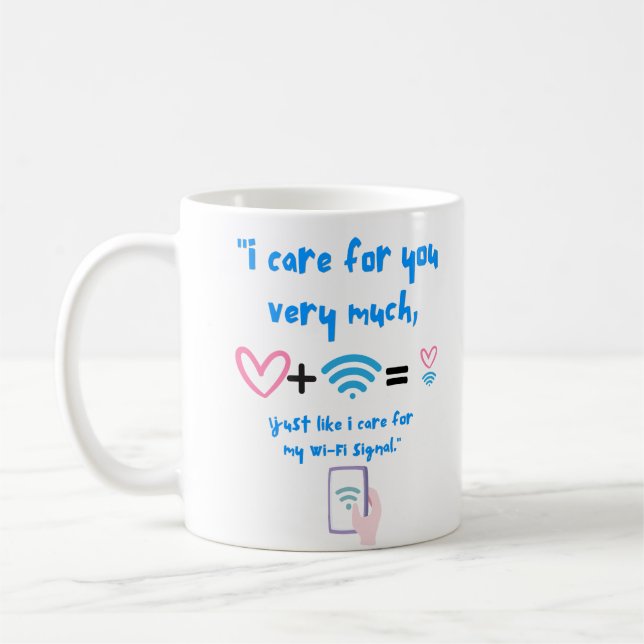 WIFI QUOTE COFFEE MUG (Left)