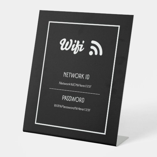 Wifi Sign for Business or AirBnB