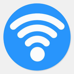 Wifi Symbol Classic Round Sticker