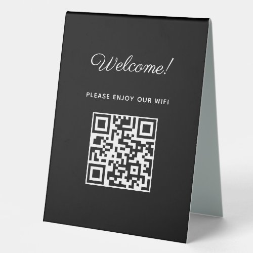 WIFI Welcome Sign with QR Code 