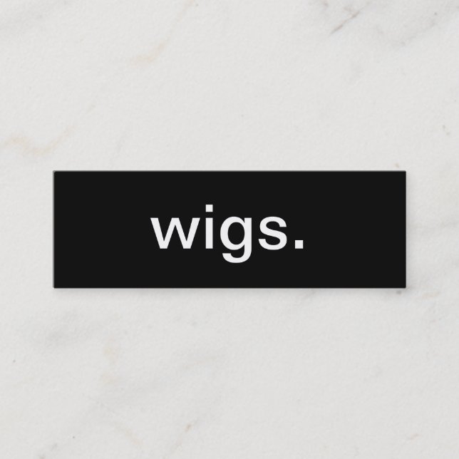 Wig Business Card (Front)